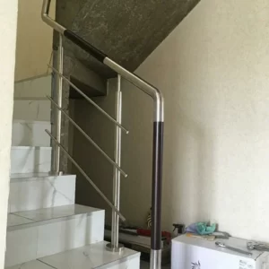 Комбинированное ограждение из нержавейки